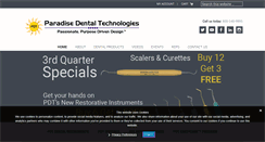 Desktop Screenshot of pdtdental.com